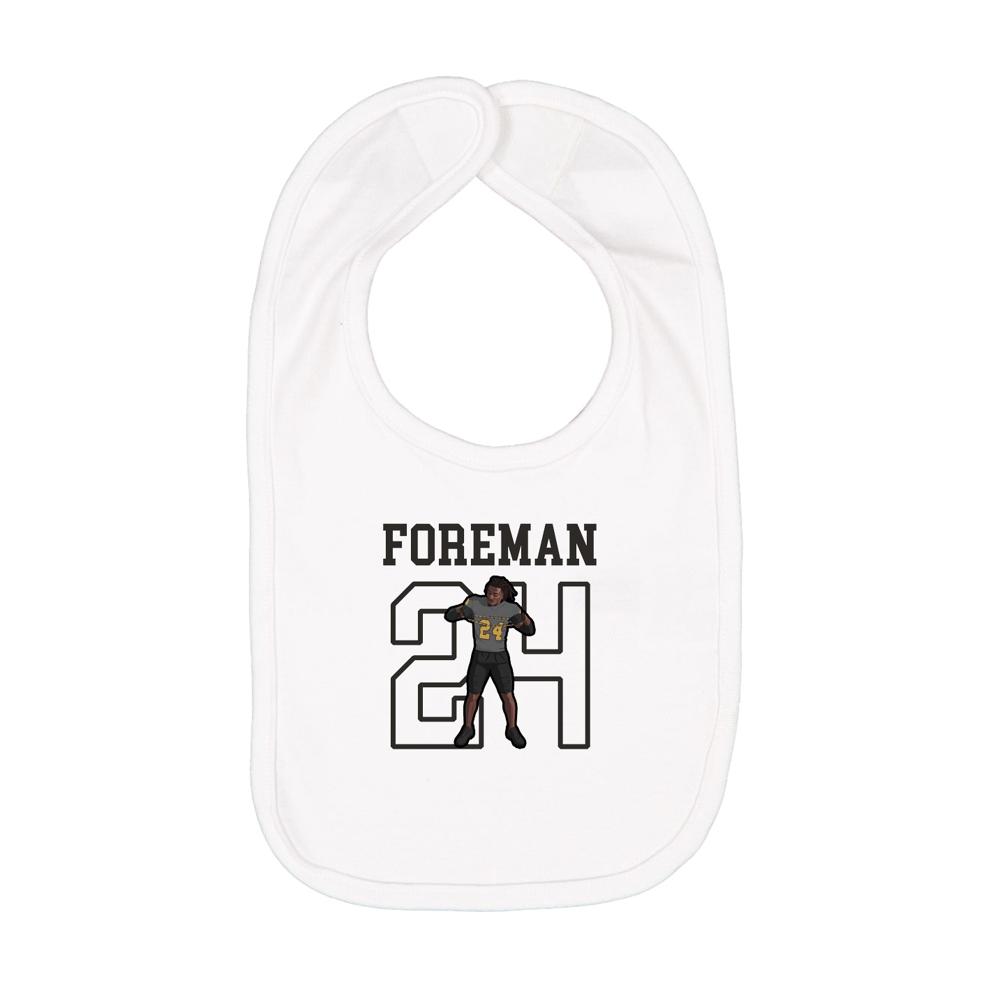 Infant Bib — Shirsey in White