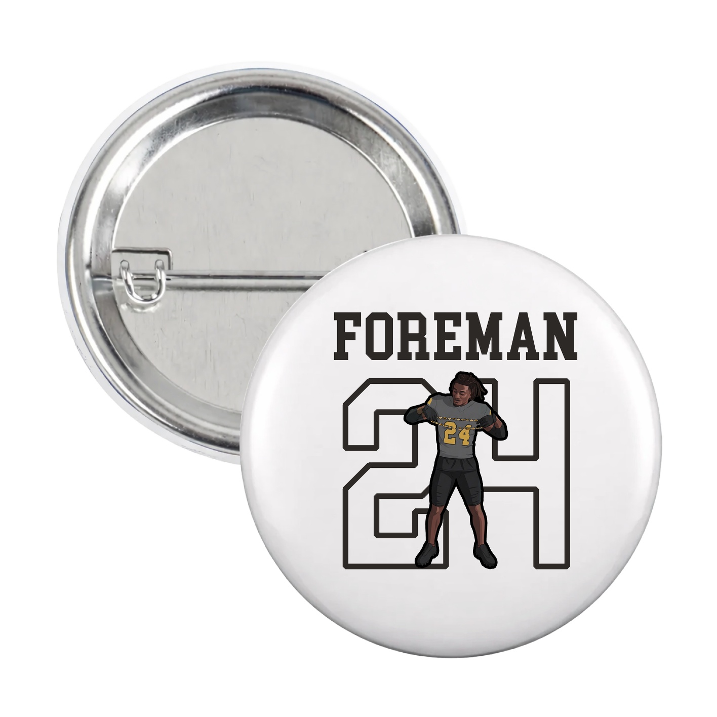 Game Day Button — Shirsey in White