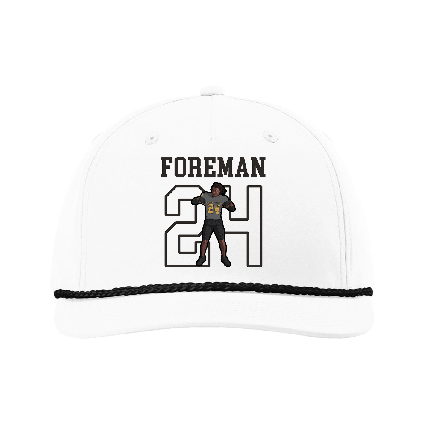 Five-Panel Classic Rope Cap — Shirsey in White