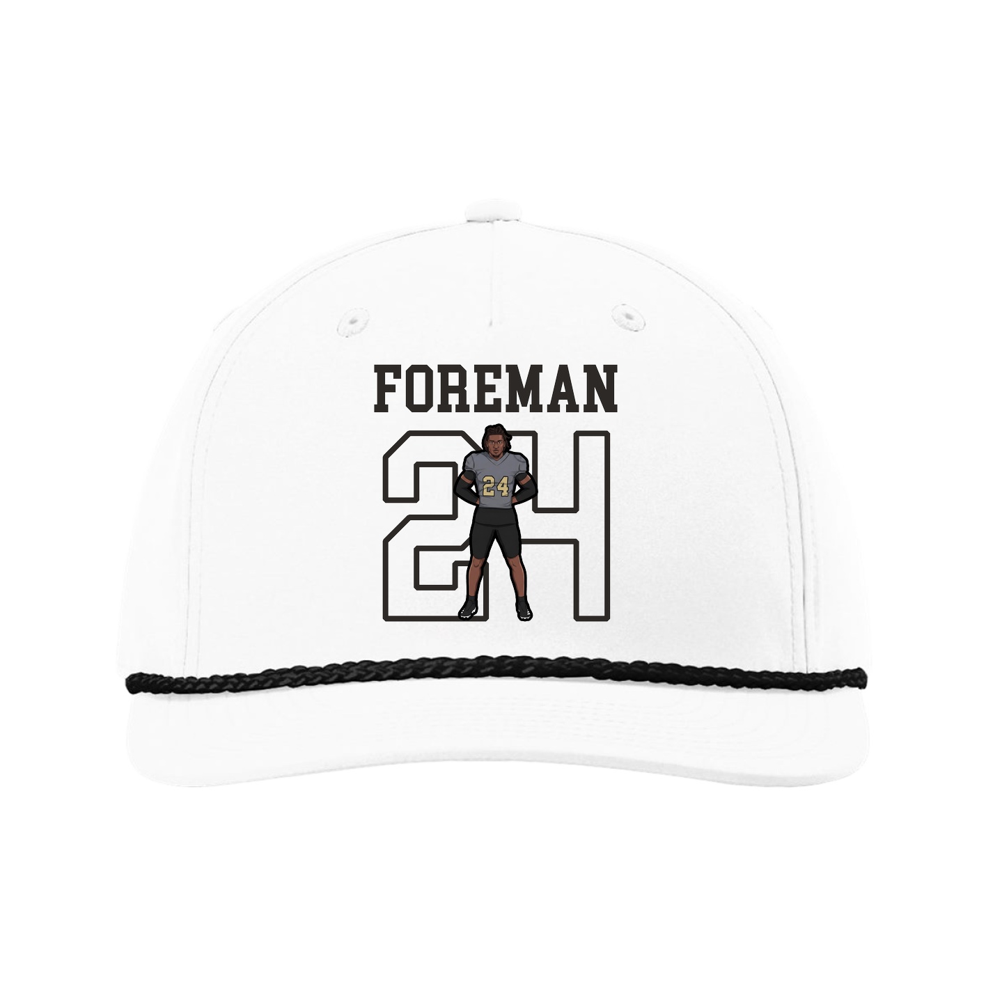 Five-Panel Classic Rope Cap — Shirsey in White