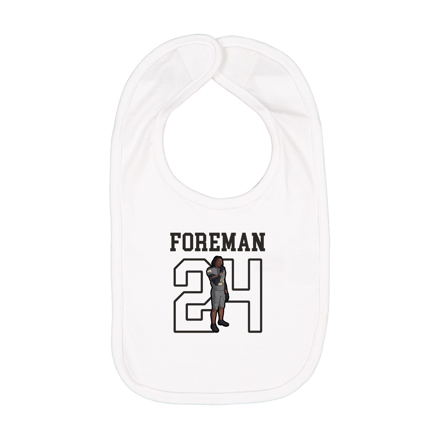 Infant Bib — Shirsey in White