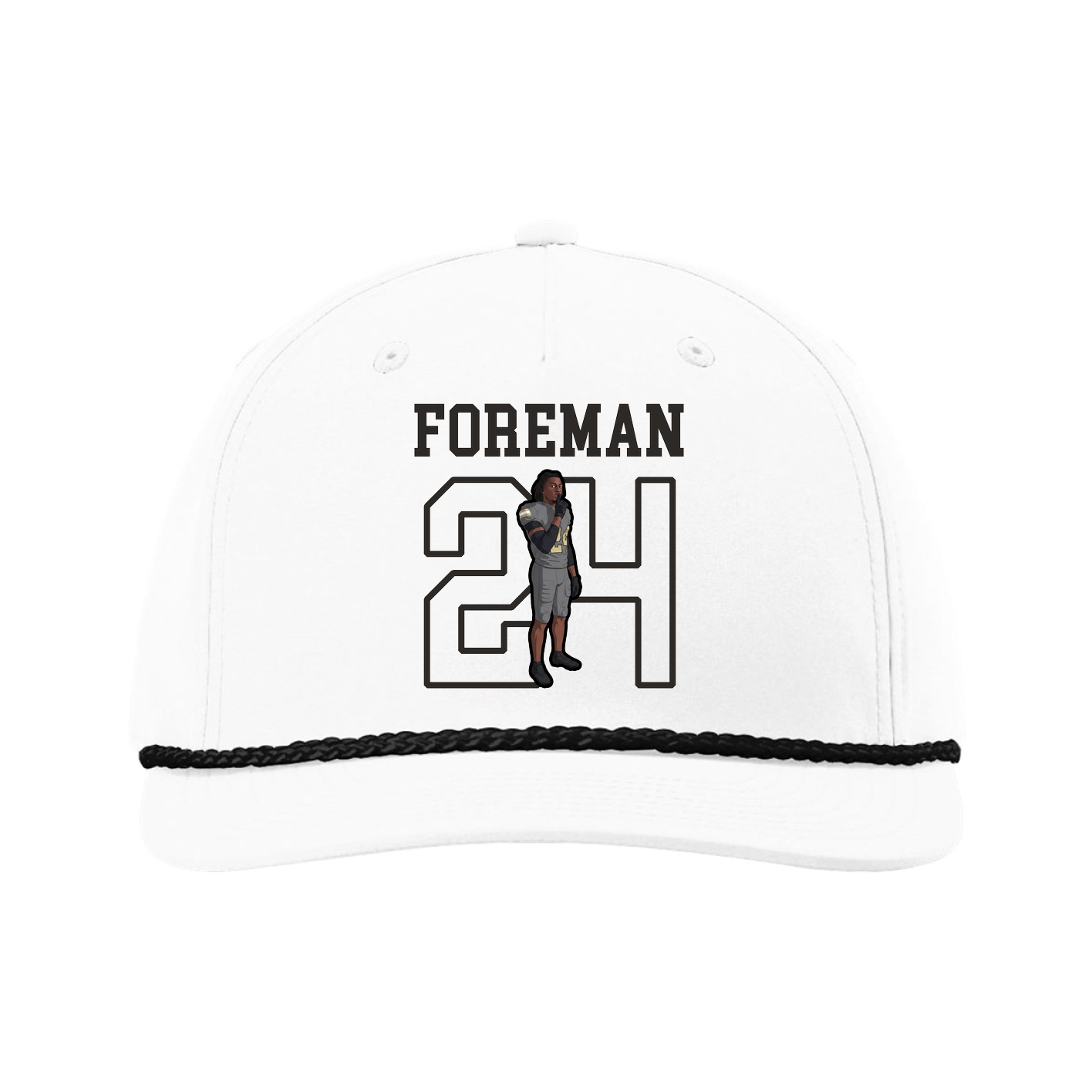 Five-Panel Classic Rope Cap — Shirsey in White