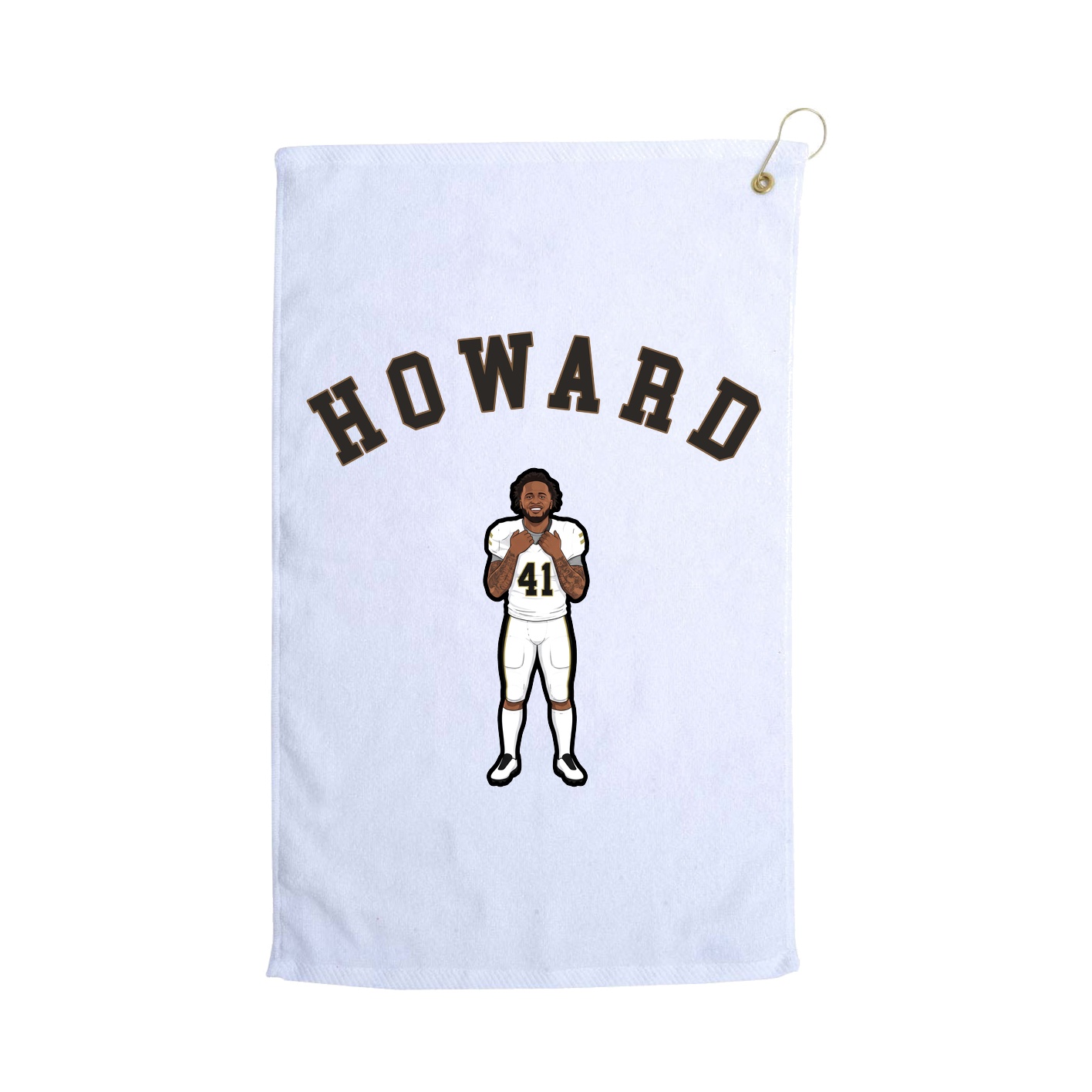 Golf Towel — Shirsey Arch in White
