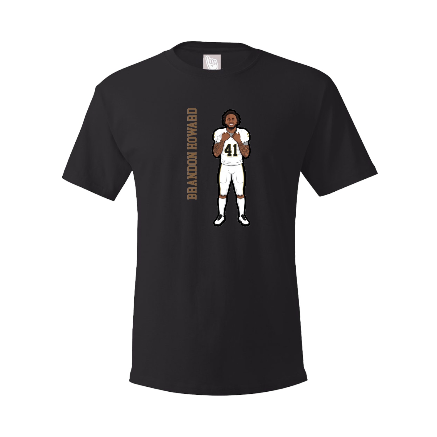 Tee — Name Vertical in Black