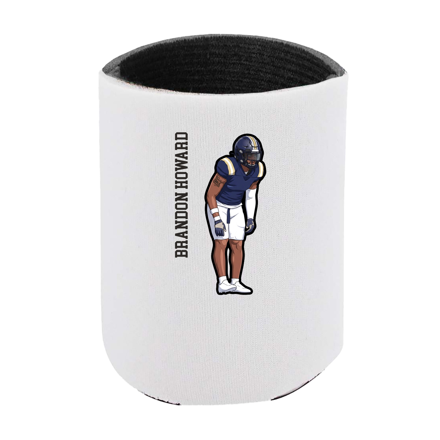 Can Holder — Name Vertical in White