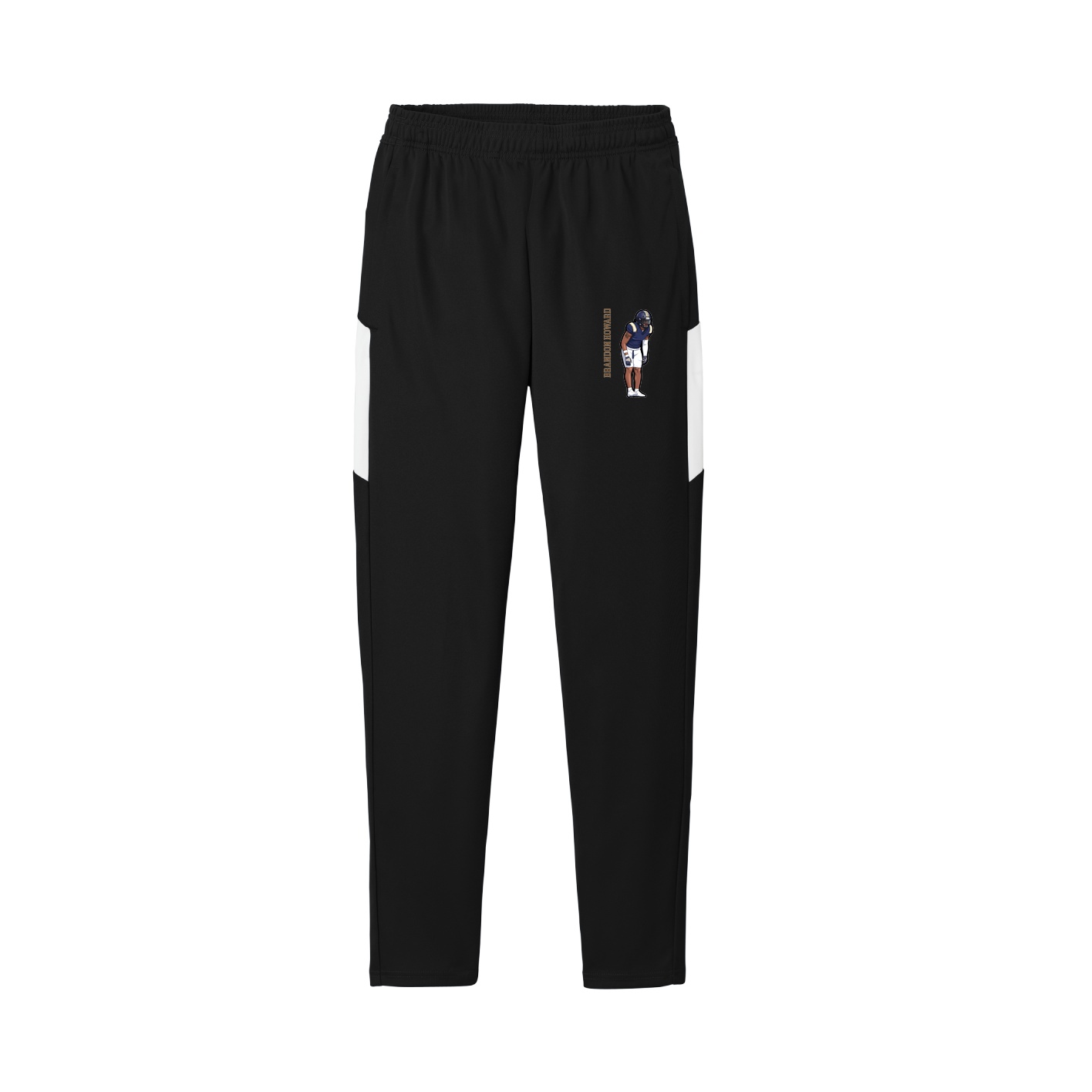 Team Travel Pant — Name Vertical in Black/White