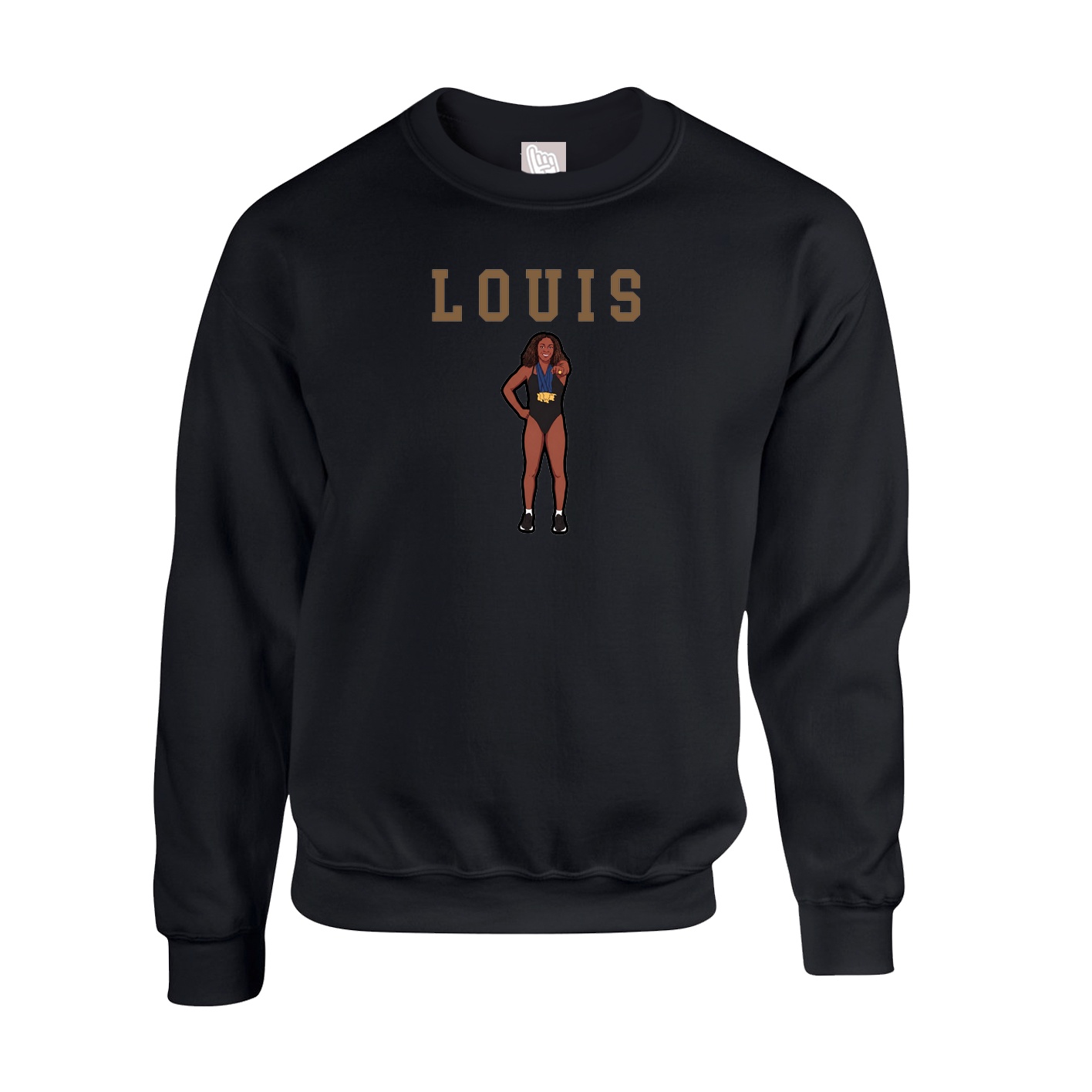 Fleece Crew — Shirsey in Black