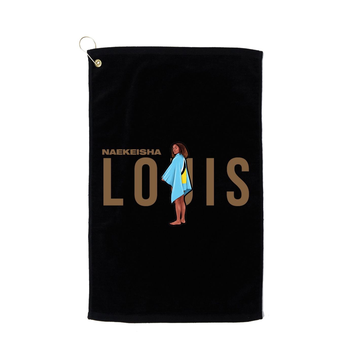 Golf Towel — Player Name in Black