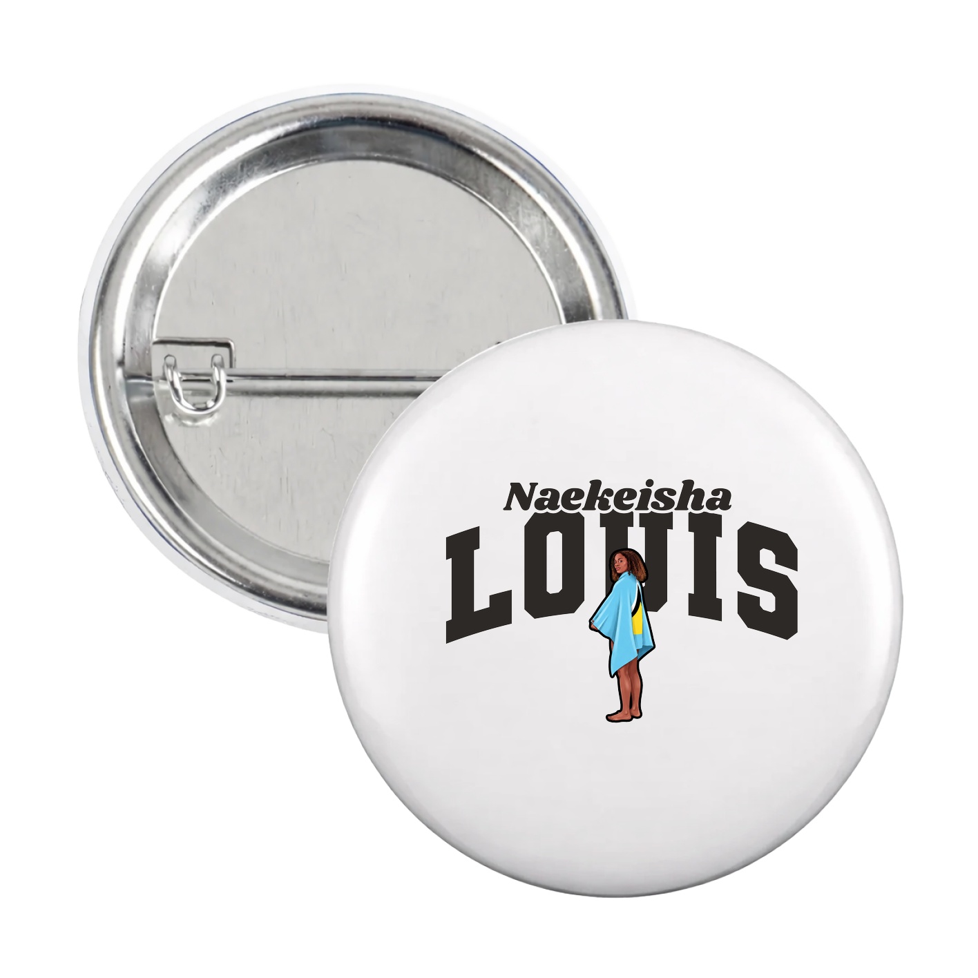 Game Day Button — Signature Arch in White
