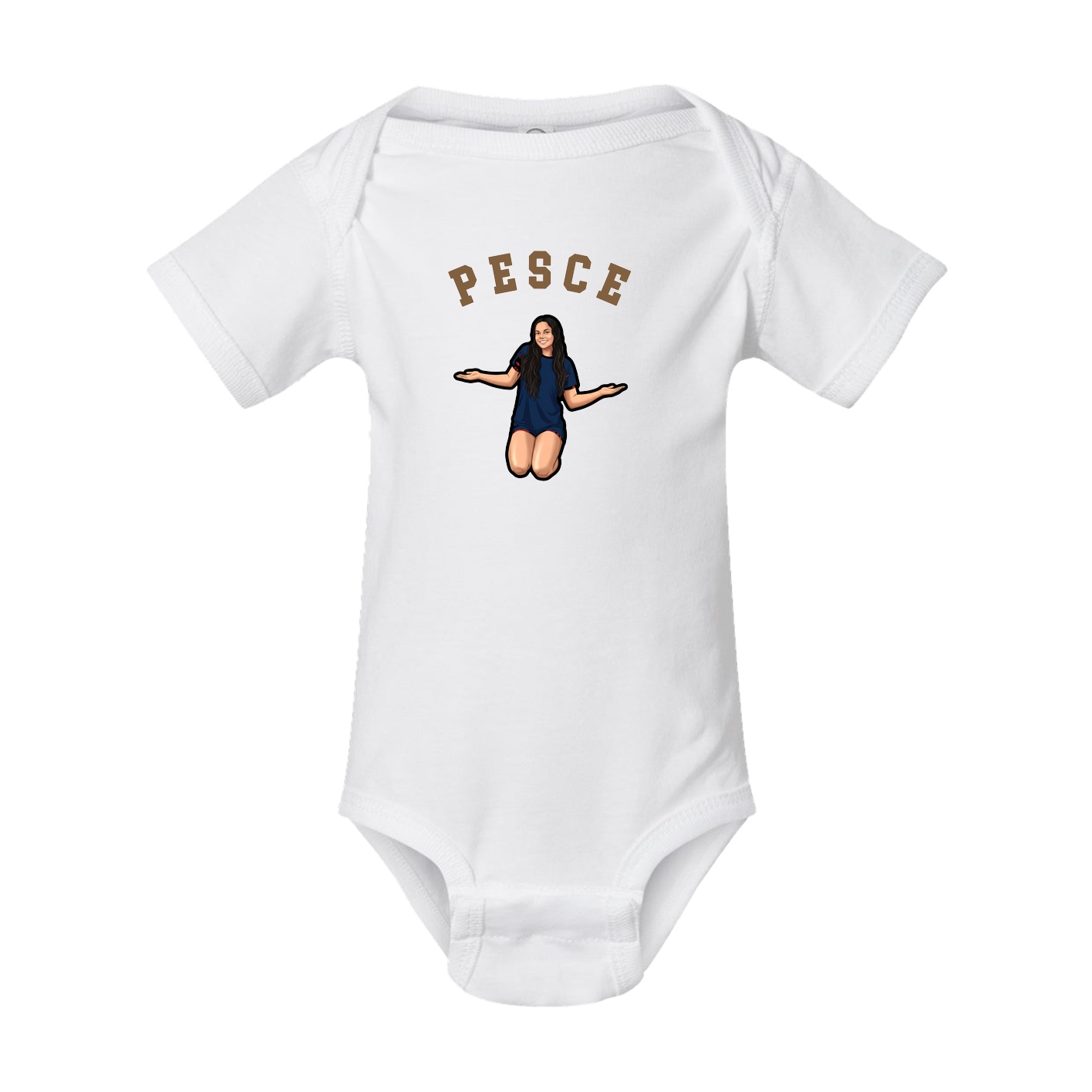 Baby Onesie — Shirsey Arch in White