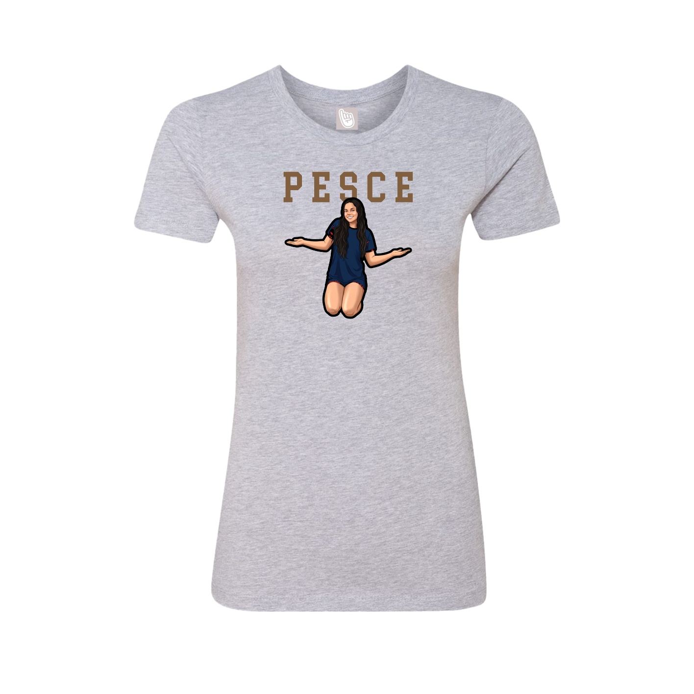 Fitted Women's Tee — Shirsey in Grey