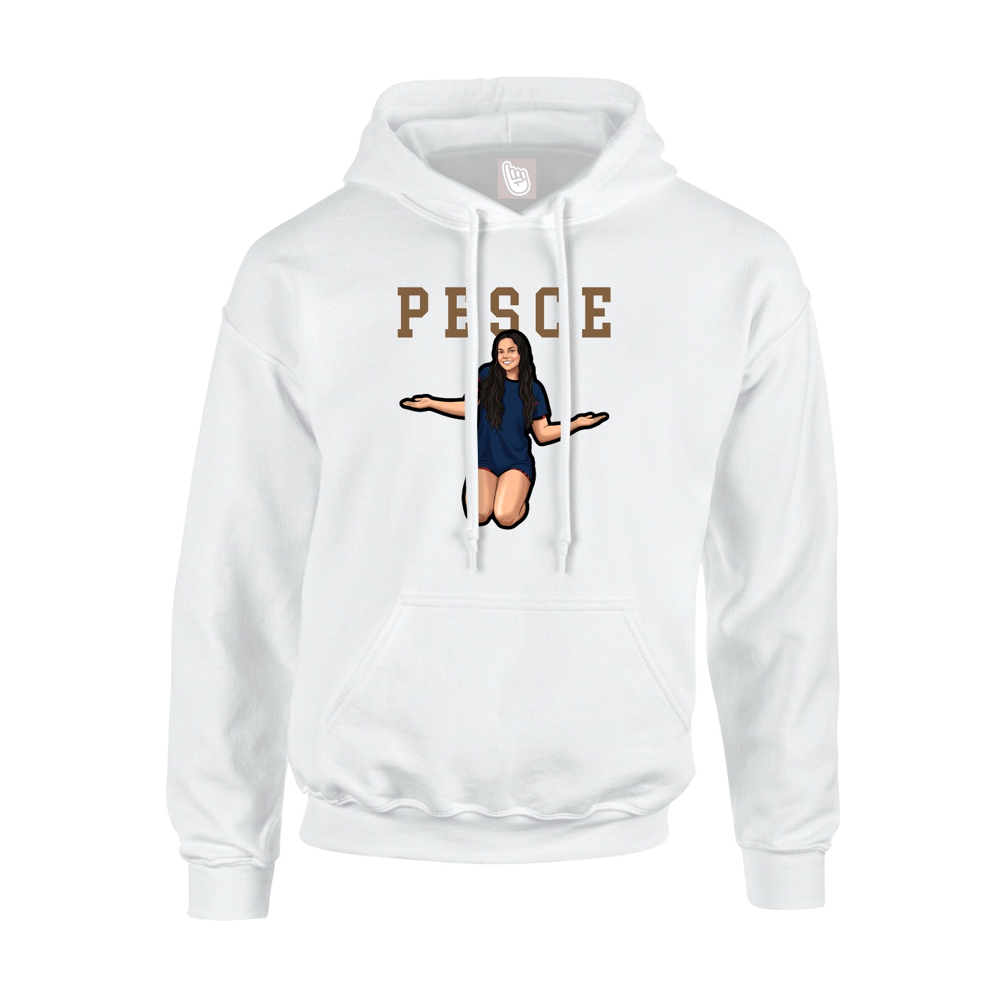 Hoodie — Shirsey in White