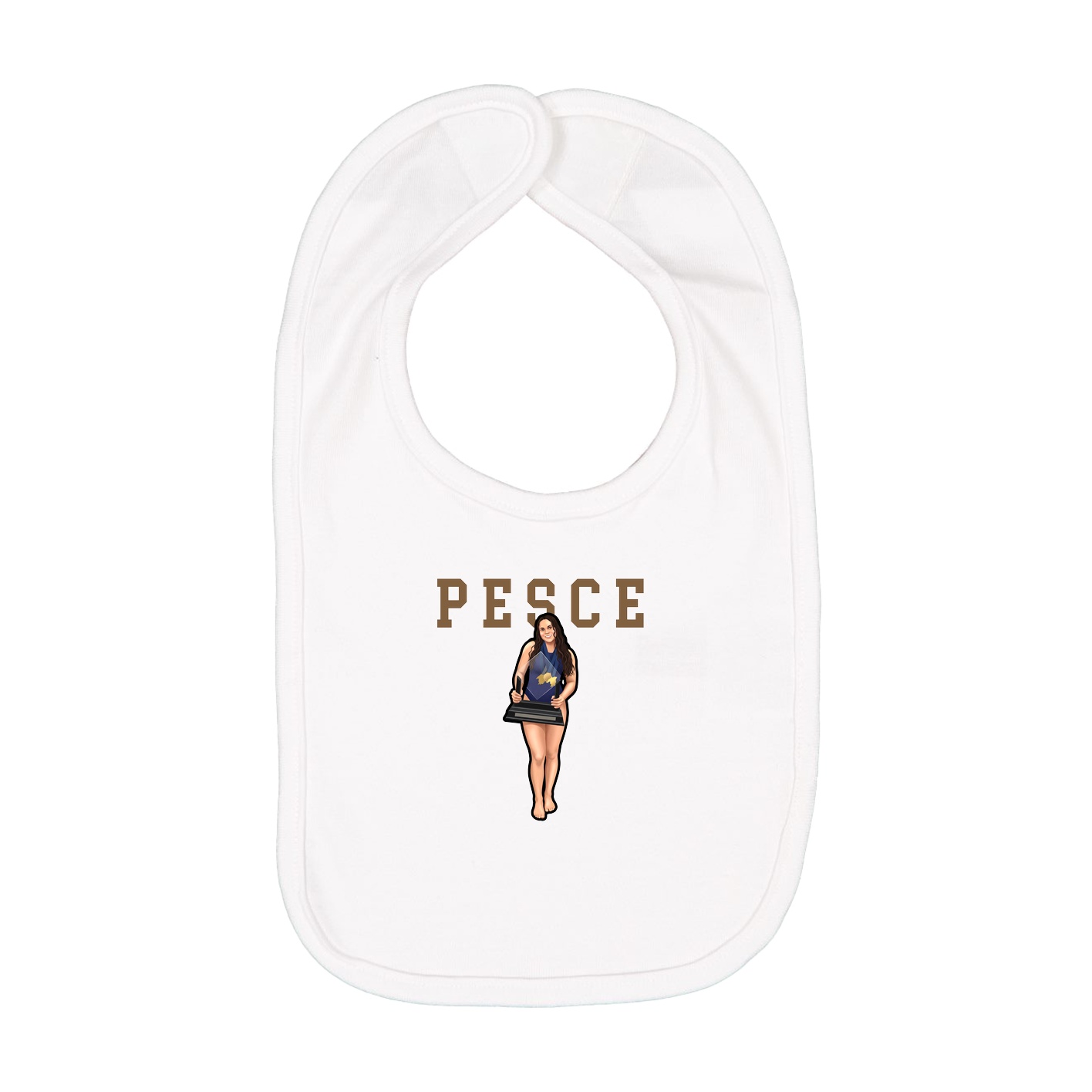 Infant Bib — Shirsey in White