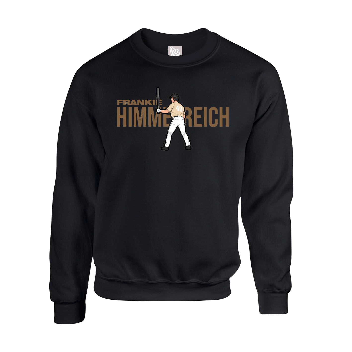 Fleece Crew — Player Name in Black