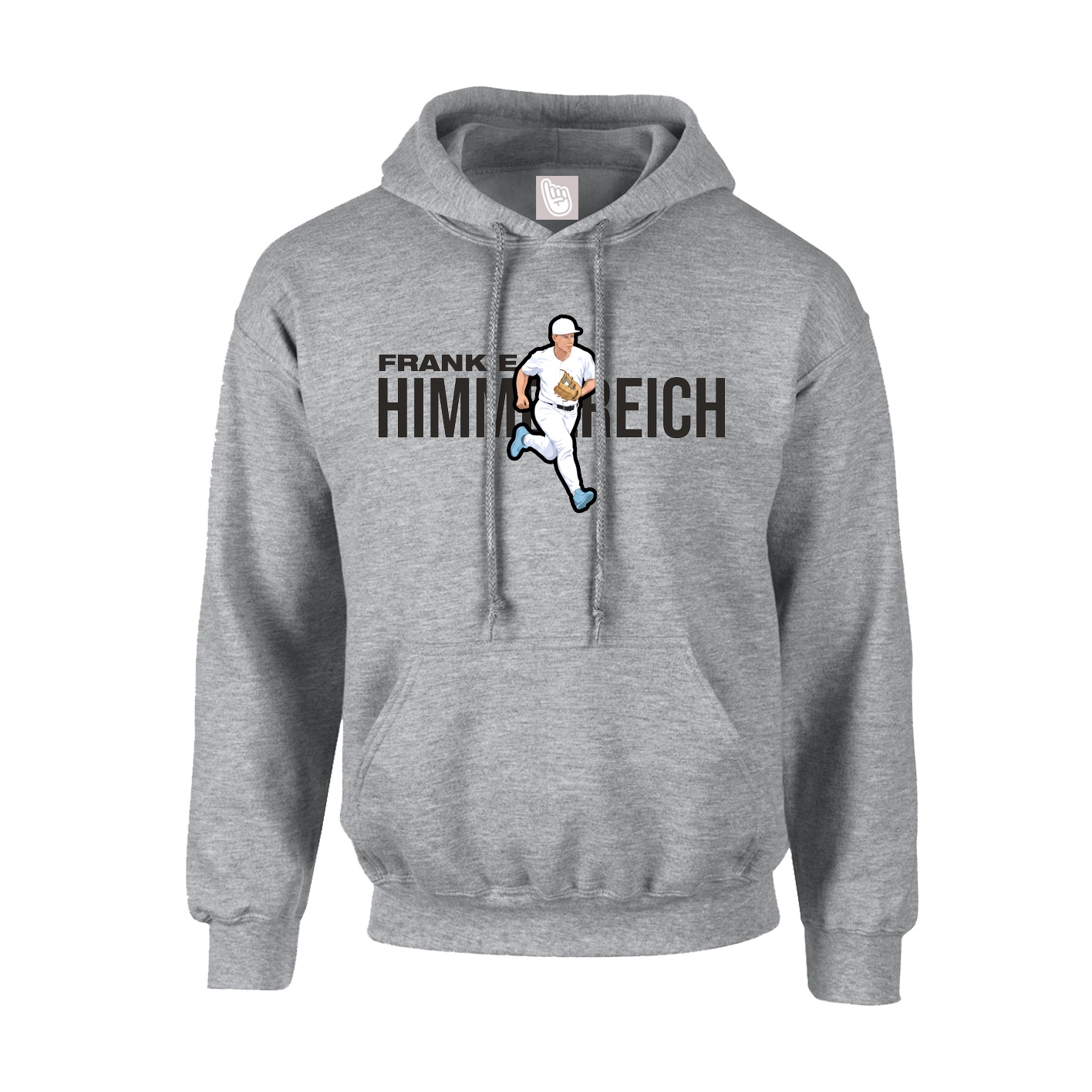 Youth Hoodie — Player Name in Grey
