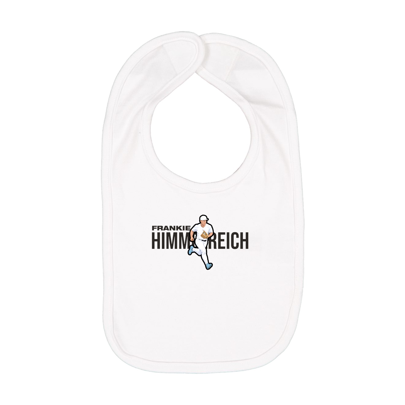 Infant Bib — Player Name in White