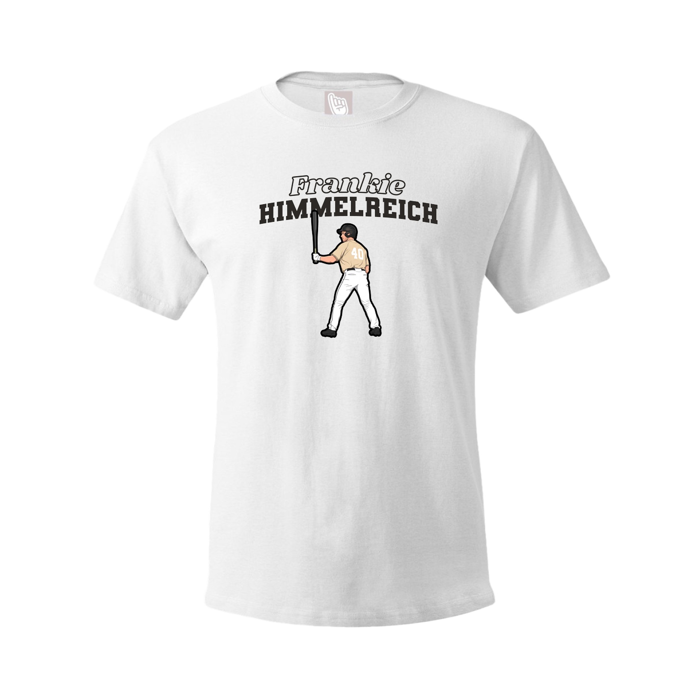 Youth Tee — Name Arch in White