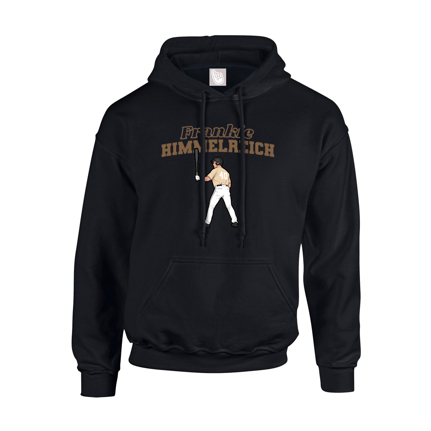 Youth Hoodie — Name Arch in Black