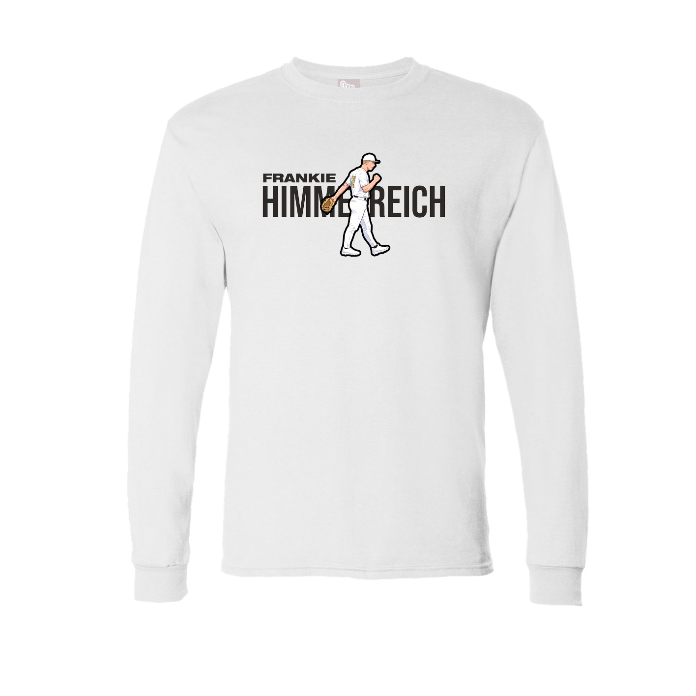 Long Sleeve Tee — Player Name in White