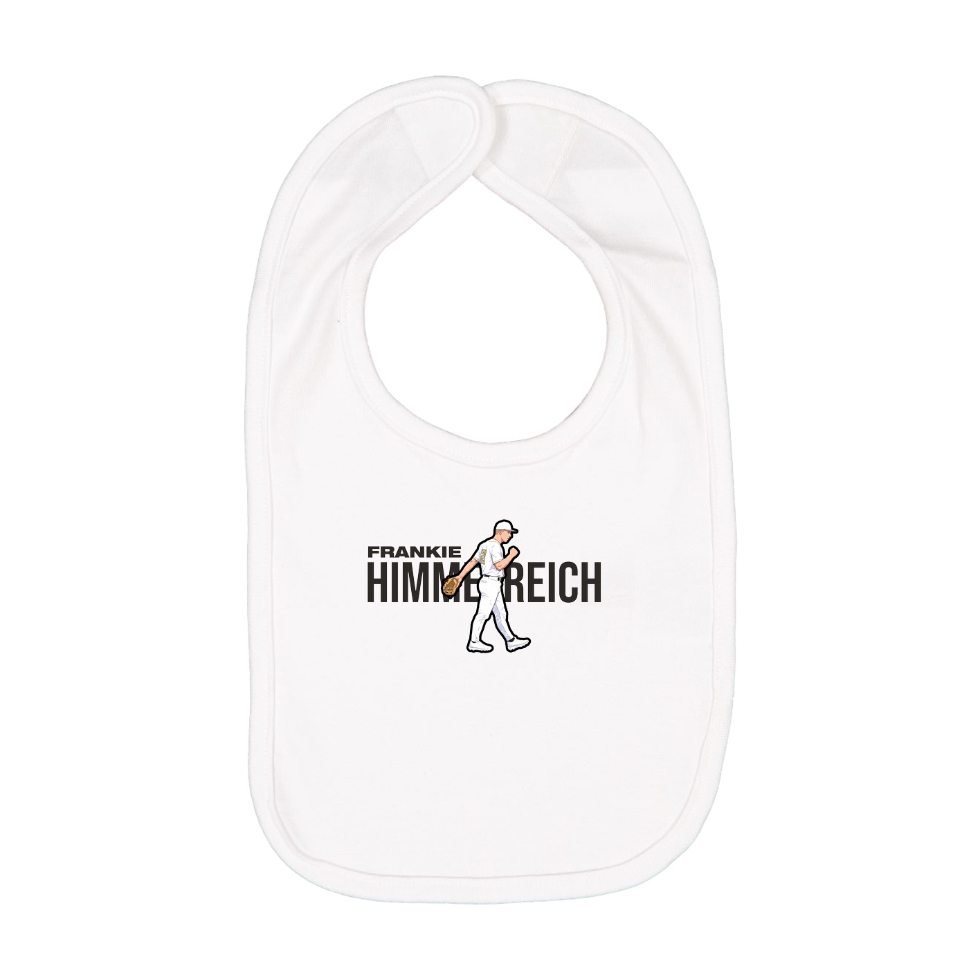 Infant Bib — Player Name in White