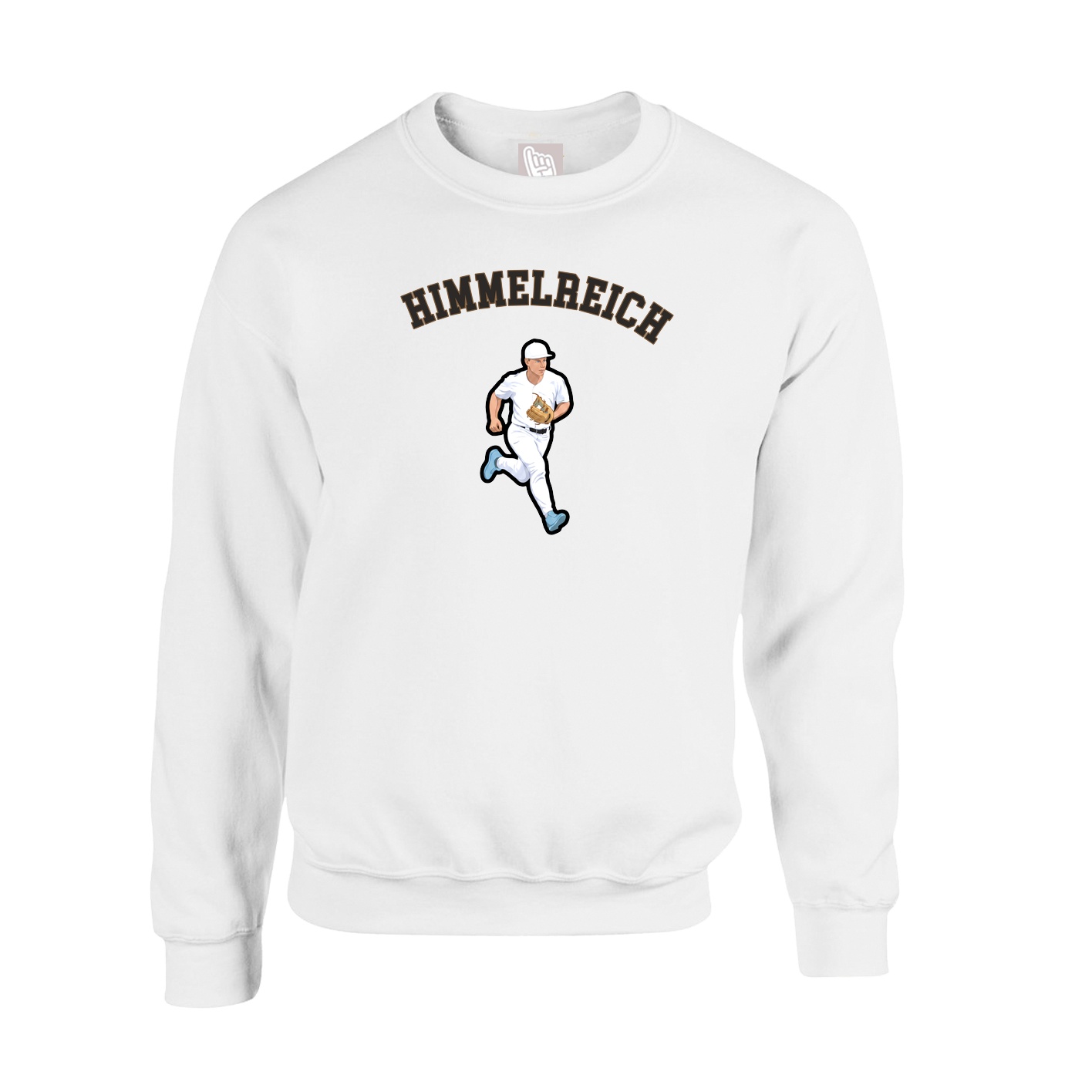 Fleece Crew — Shirsey Arch in White