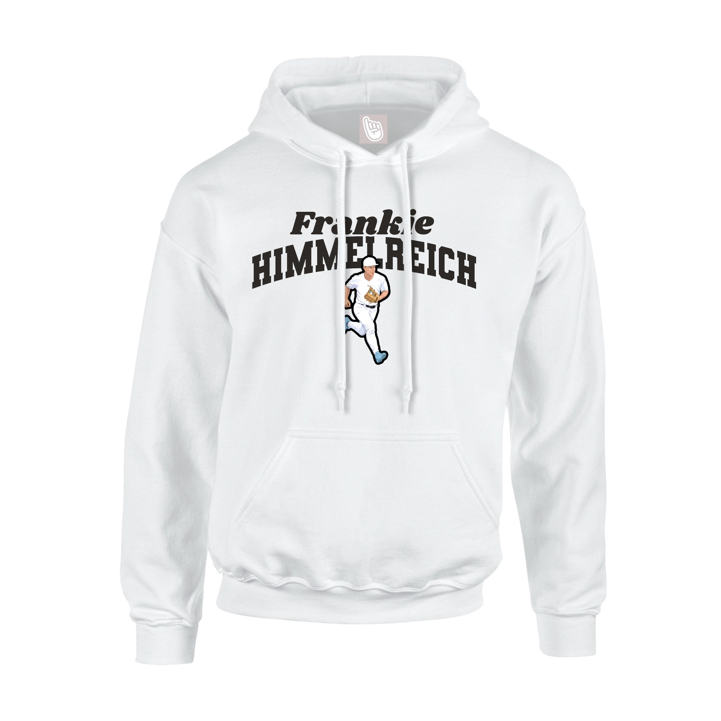 Youth Hoodie — Signature Arch in White