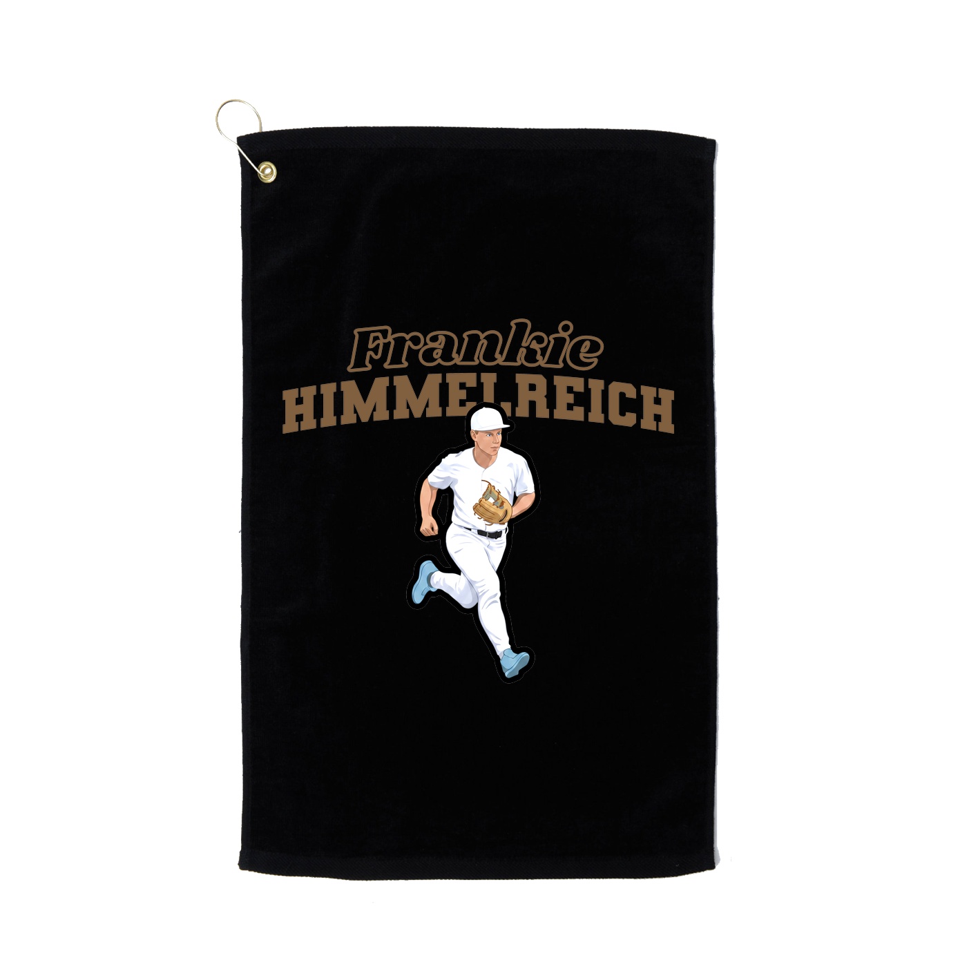 Golf Towel — Name Arch in Black
