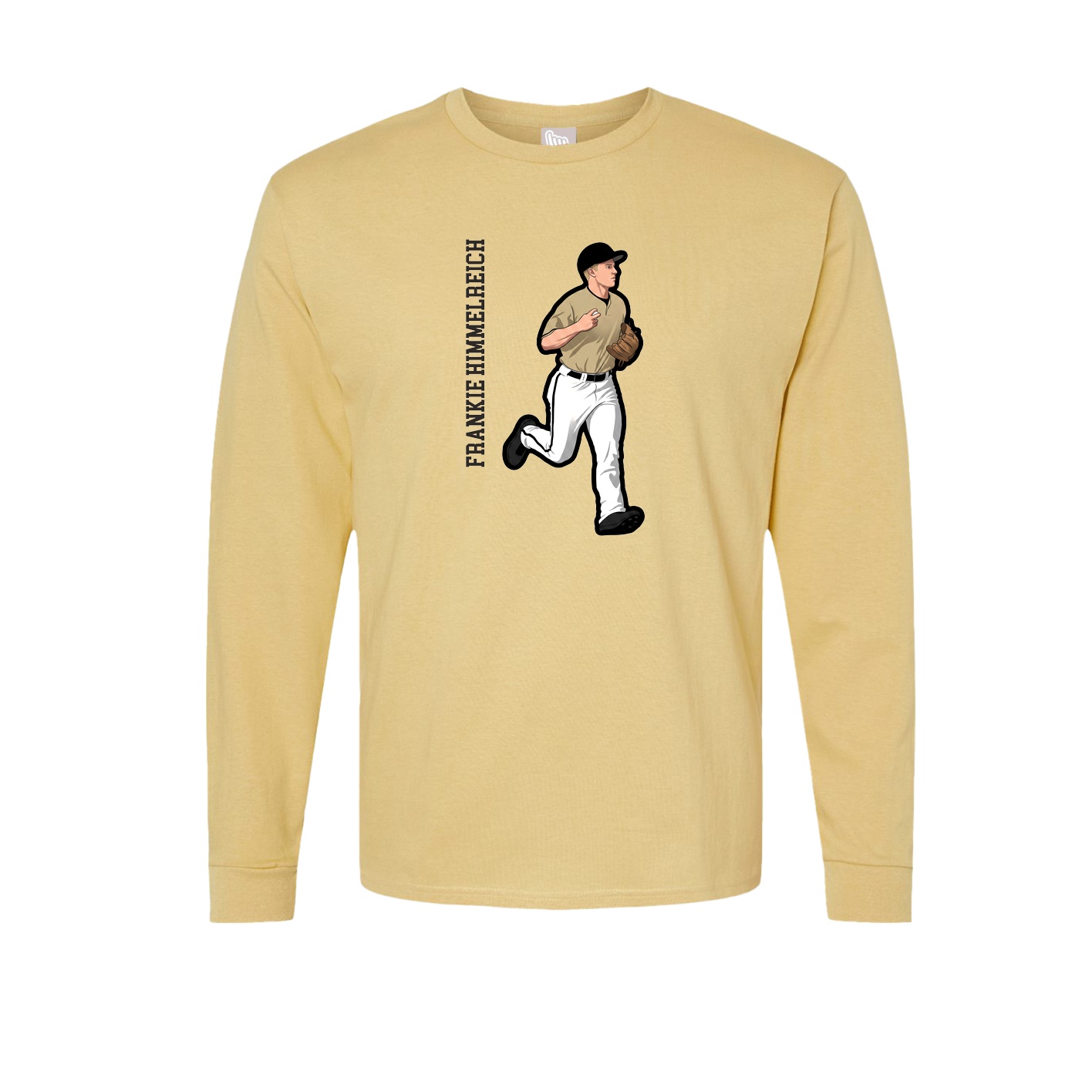 Long Sleeve Tee — Name Vertical in Vegas Gold