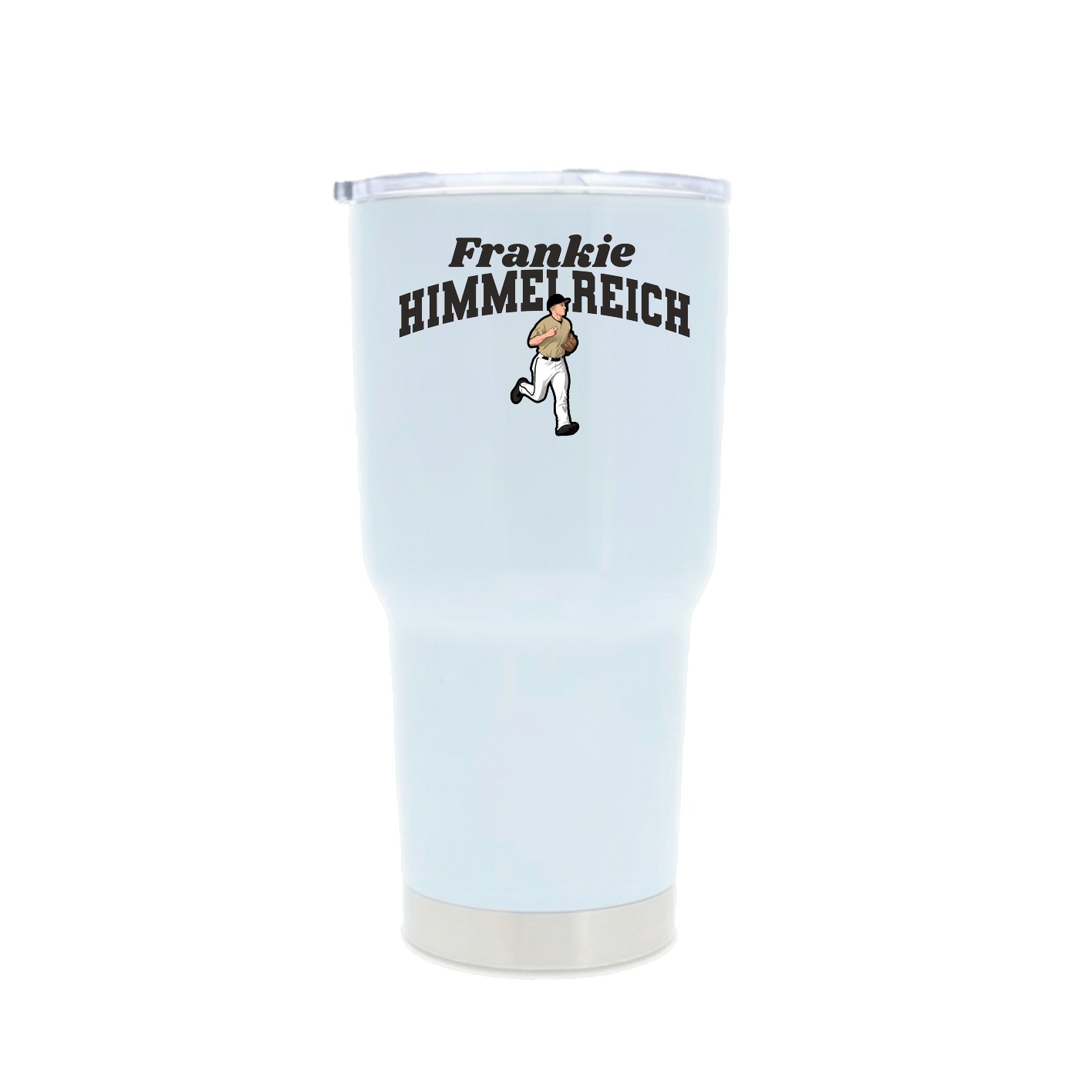 30oz Stainless Steel Tumbler — Signature Arch in White