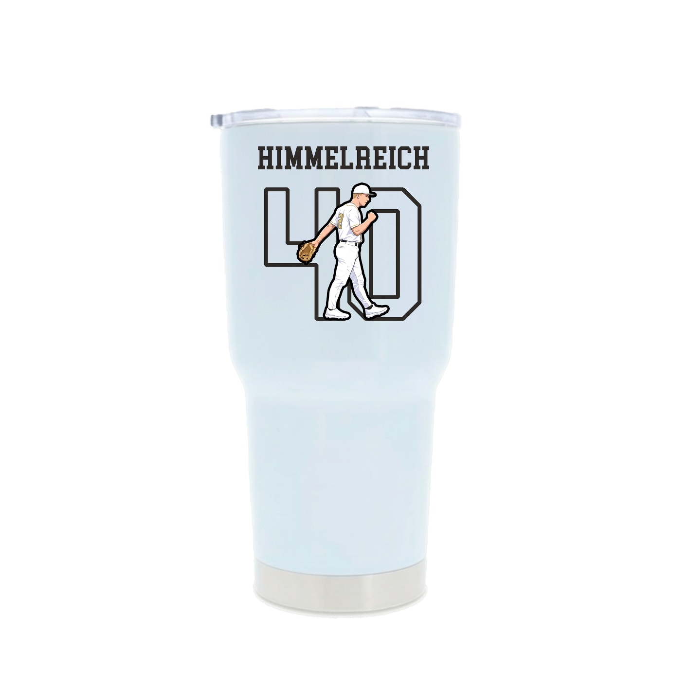30oz Stainless Steel Tumbler — Shirsey in White