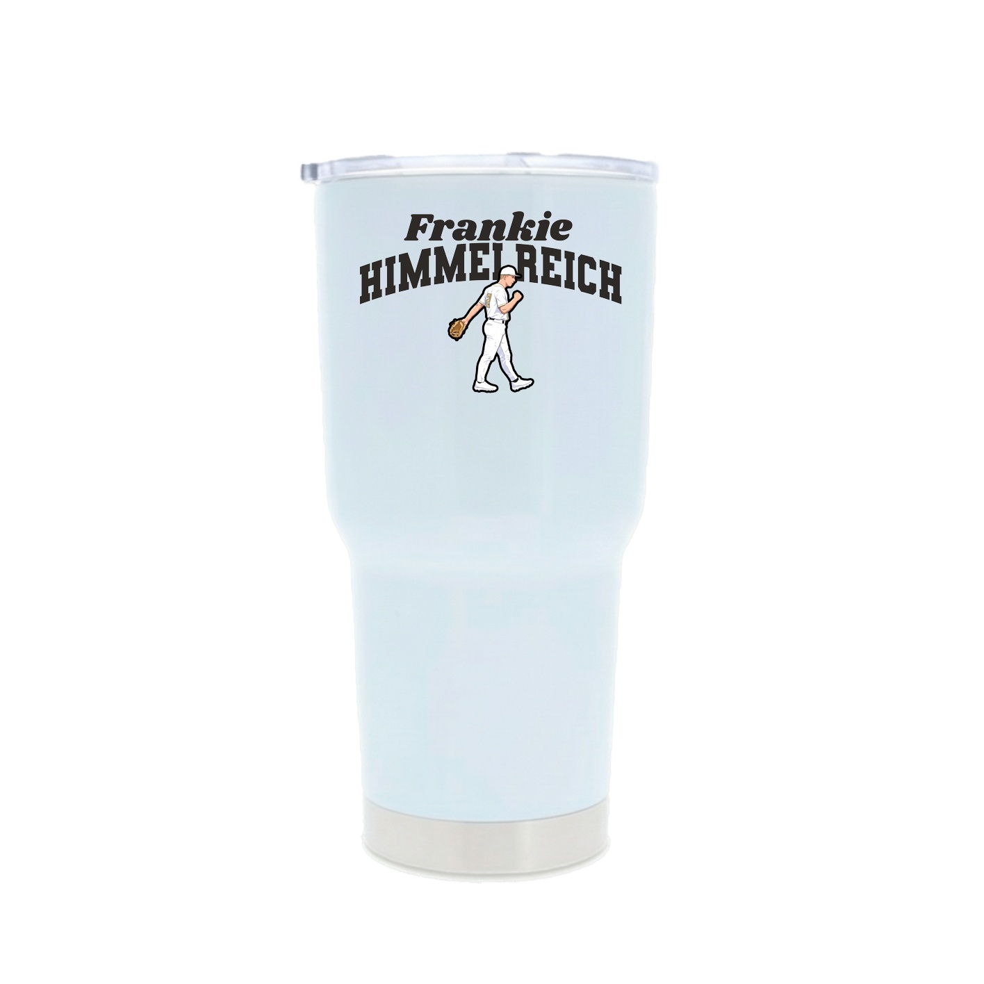 30oz Stainless Steel Tumbler — Signature Arch in White