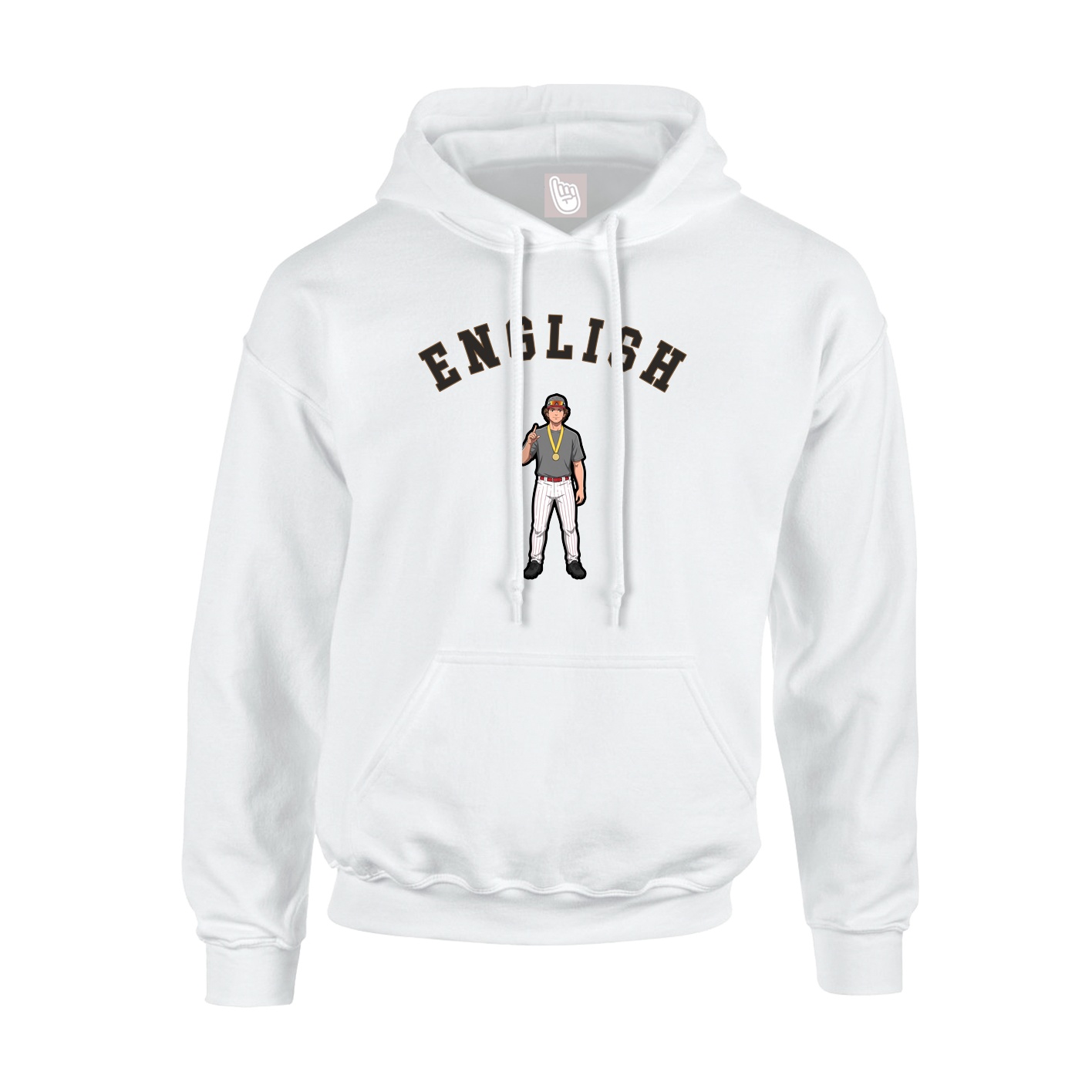 Youth Hoodie — Shirsey Arch in White