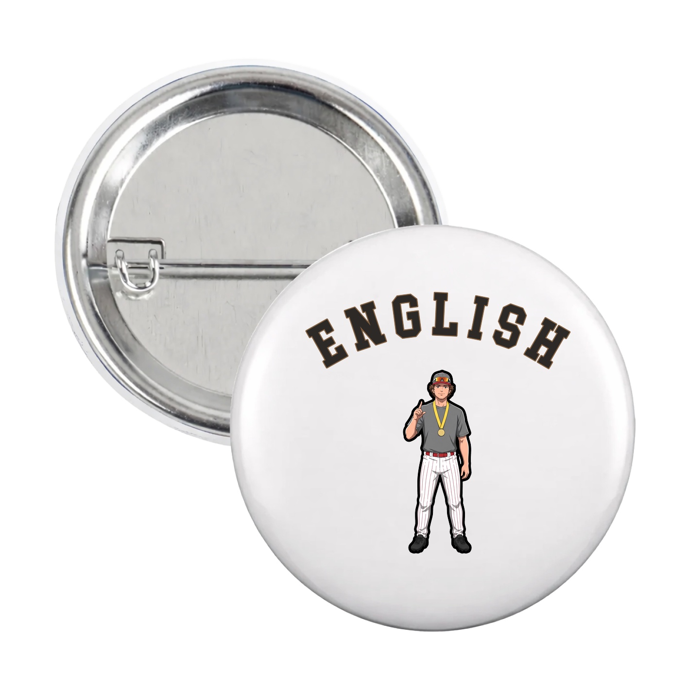 Game Day Button — Shirsey Arch in White