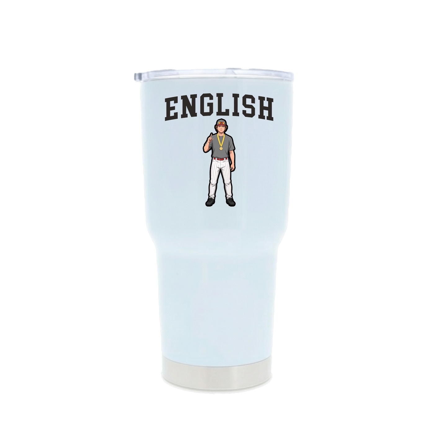 30oz Stainless Steel Tumbler — Shirsey in White