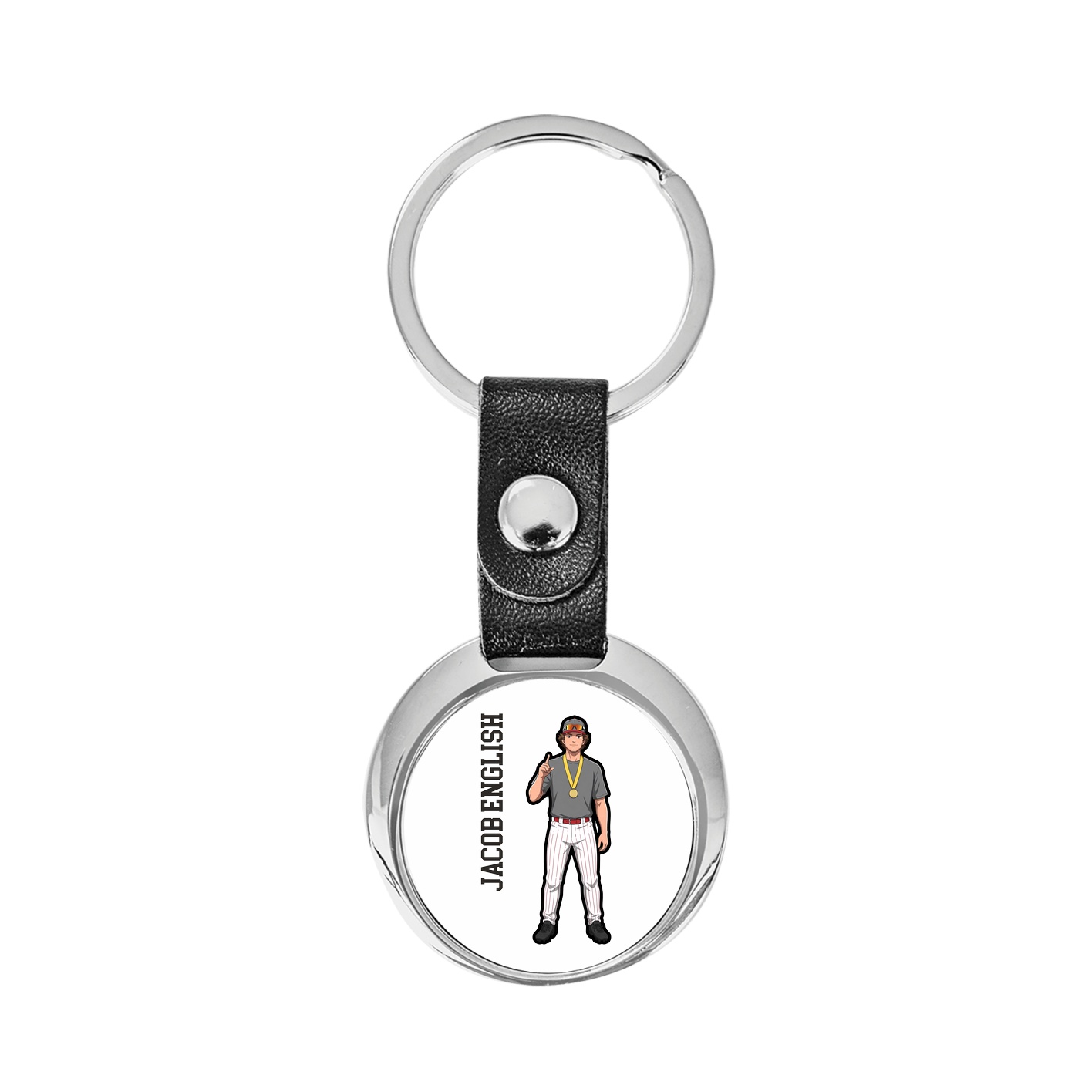Key Chain — Name Vertical in Classic
