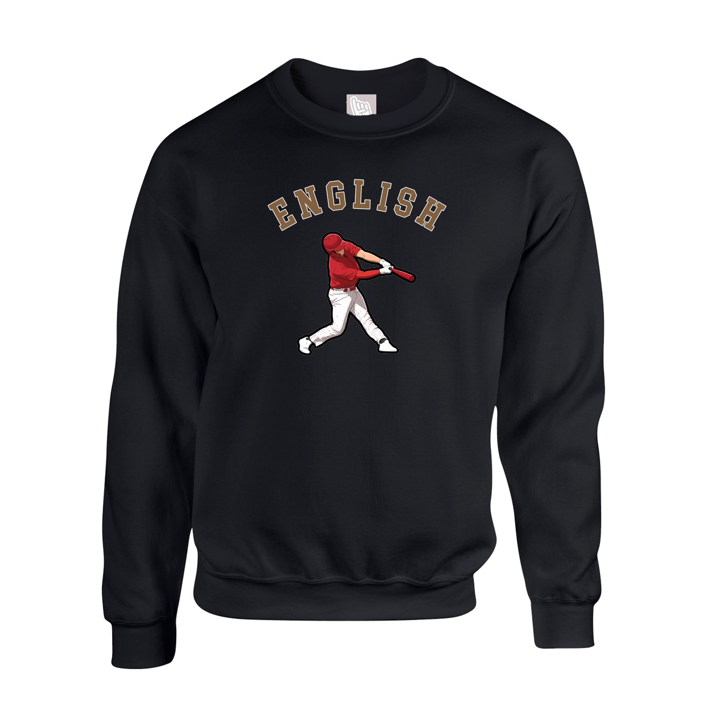 Fleece Crew — Shirsey Arch in Black