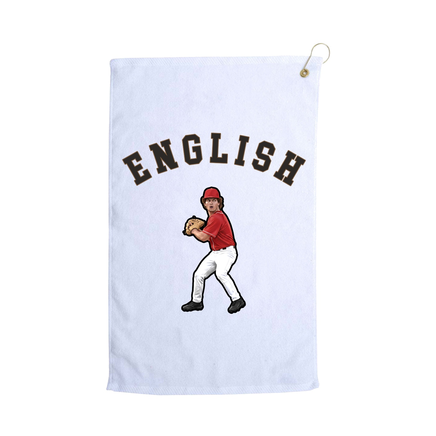 Golf Towel — Shirsey Arch in White