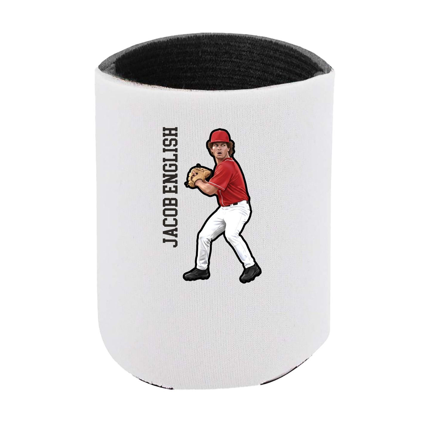 Can Holder — Name Vertical in White