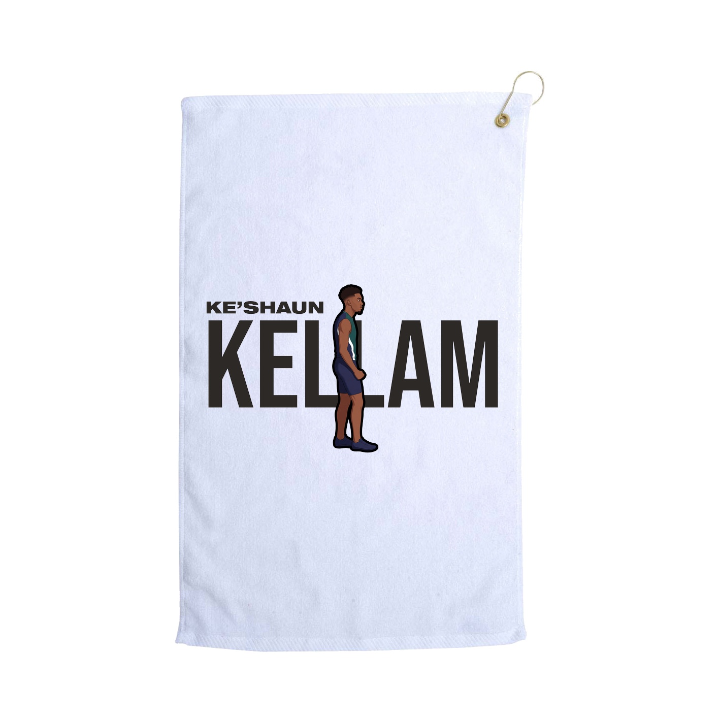 Golf Towel — Player Name in White