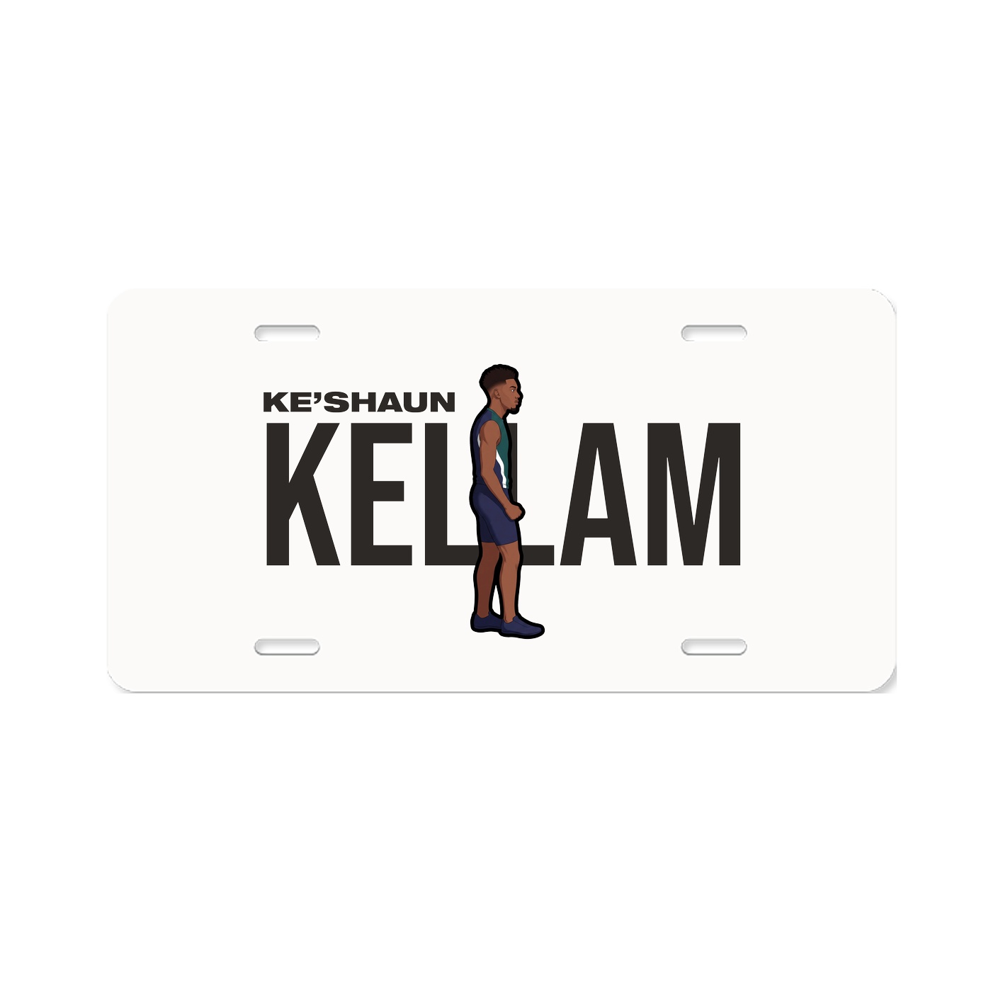 License Plate — Player Name in Classic