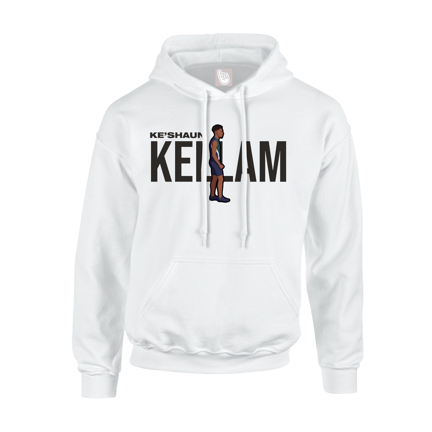 Hoodie — Player Name in White