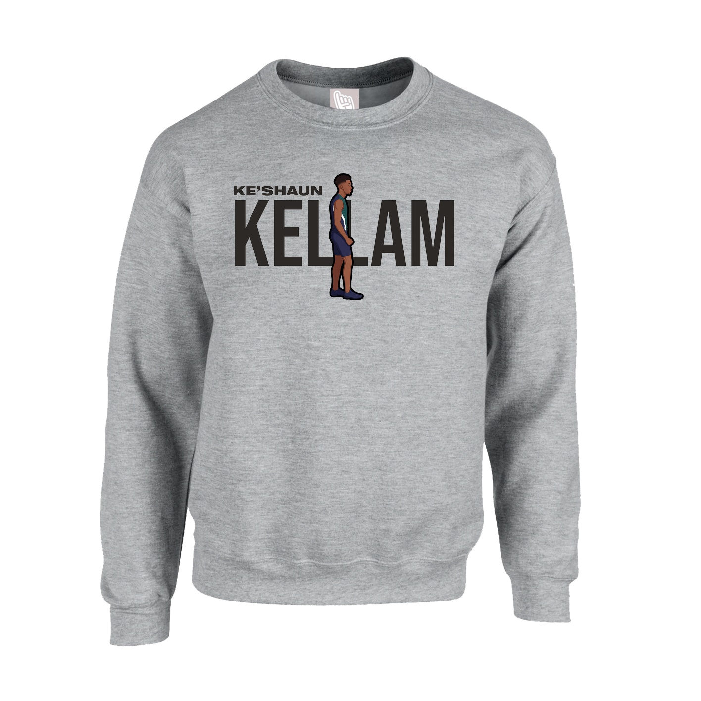 Fleece Crew — Player Name in Grey
