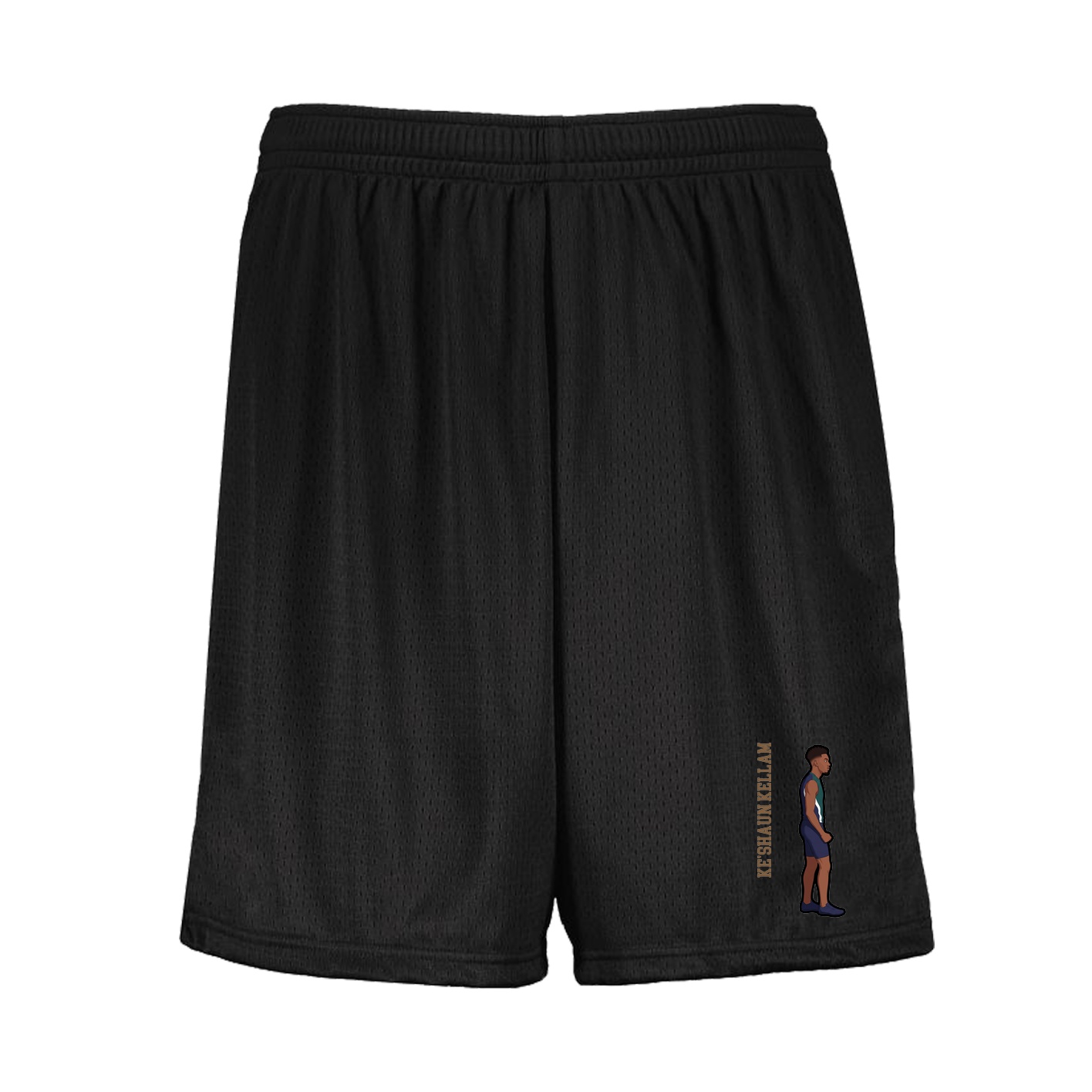 Shorts — Name Vertical in Black
