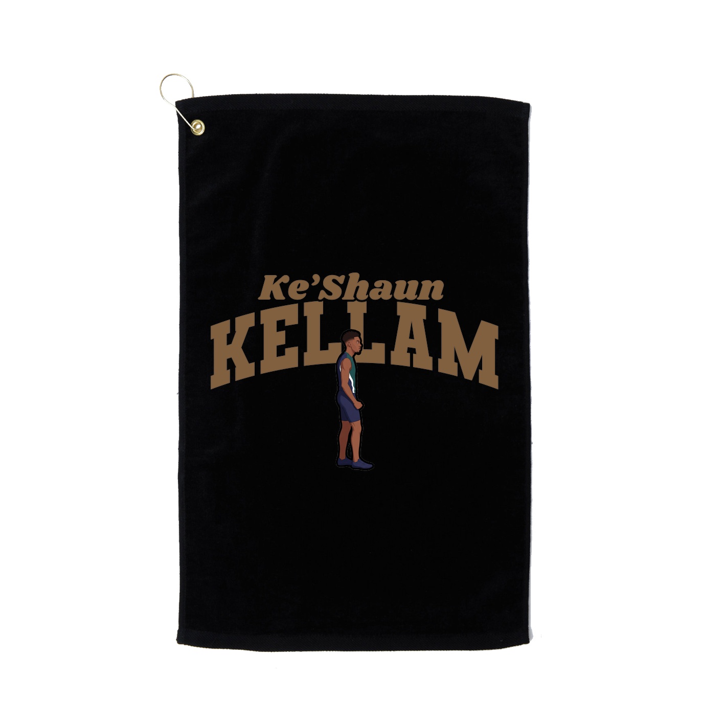 Golf Towel — Signature Arch in Black