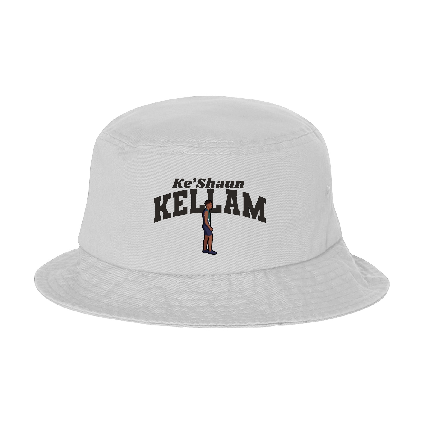 Bucket Cap — Signature Arch in White