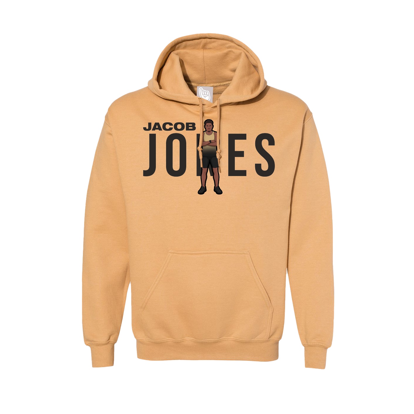 Hoodie — Player Name in Vegas Gold
