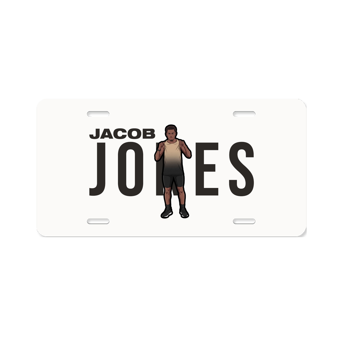 License Plate — Player Name in Classic