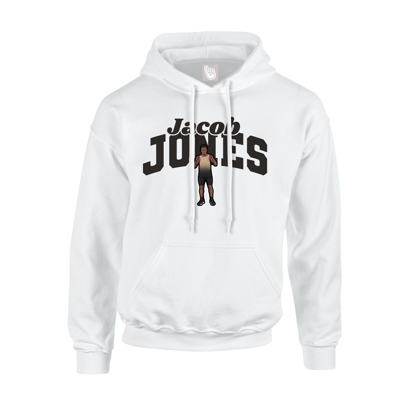 Hoodie — Signature Arch in White