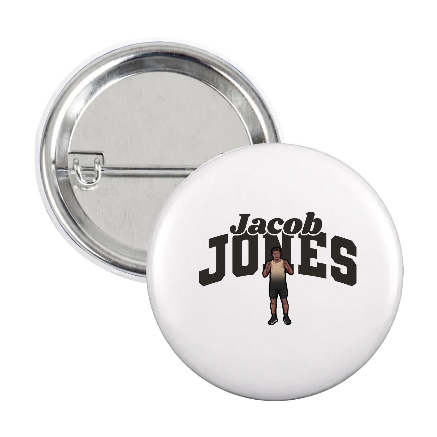 Game Day Button — Signature Arch in White