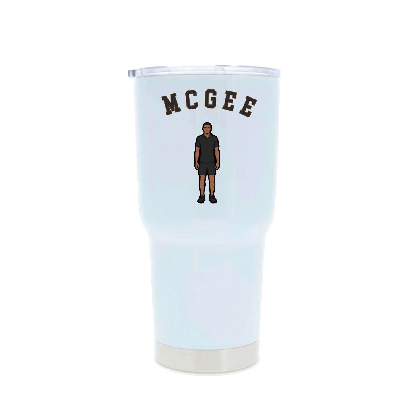 30oz Stainless Steel Tumbler — Shirsey Arch in White